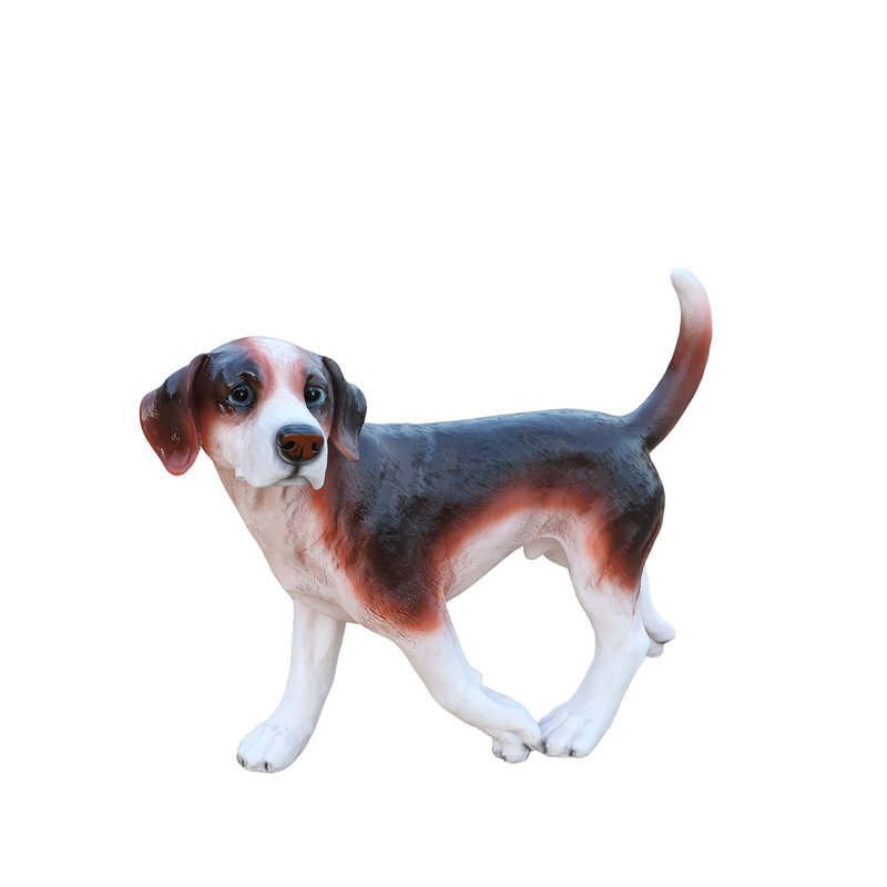 Lifelike Beagle Dog Statue