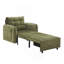 Canapé-lit 3 en 1, méridienne escamotable extra longue de 80 po avec charge USB, poches de rangement et boîte, conception capitonnée, canapé-lit simple en chenille multifonctionnel pour le salon et l’appartement-172992173