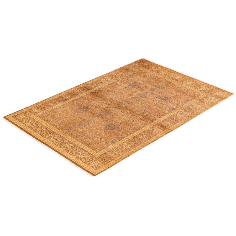 Classic One-of-a-Kind 4' 1" X 6' 1" Hand Knotted Area Rug