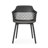 Outdoor Chair - Azalea, Weather Resistance, Material, Black Polypropylene, 23.48In Depth, 21.16In Width, 32.4In Height, 12.42Lb Weight Azalea , Strong Frame, Stylish Design, 23In 21.5In 33In