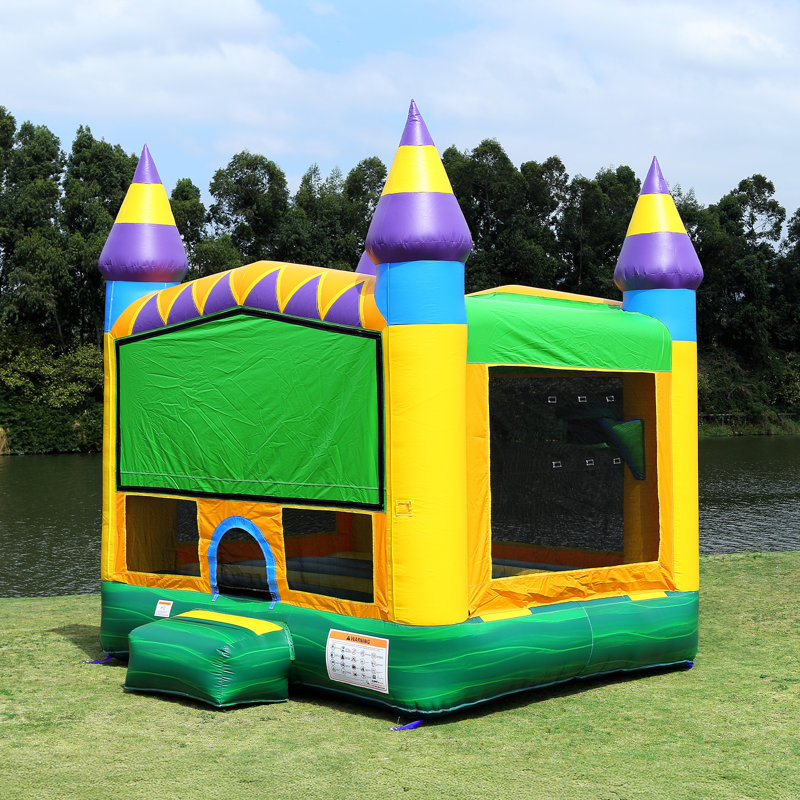 JumpOrange Jungle Zoo 13 ft x 13 ft Inflatable Bounce House (with Blower)