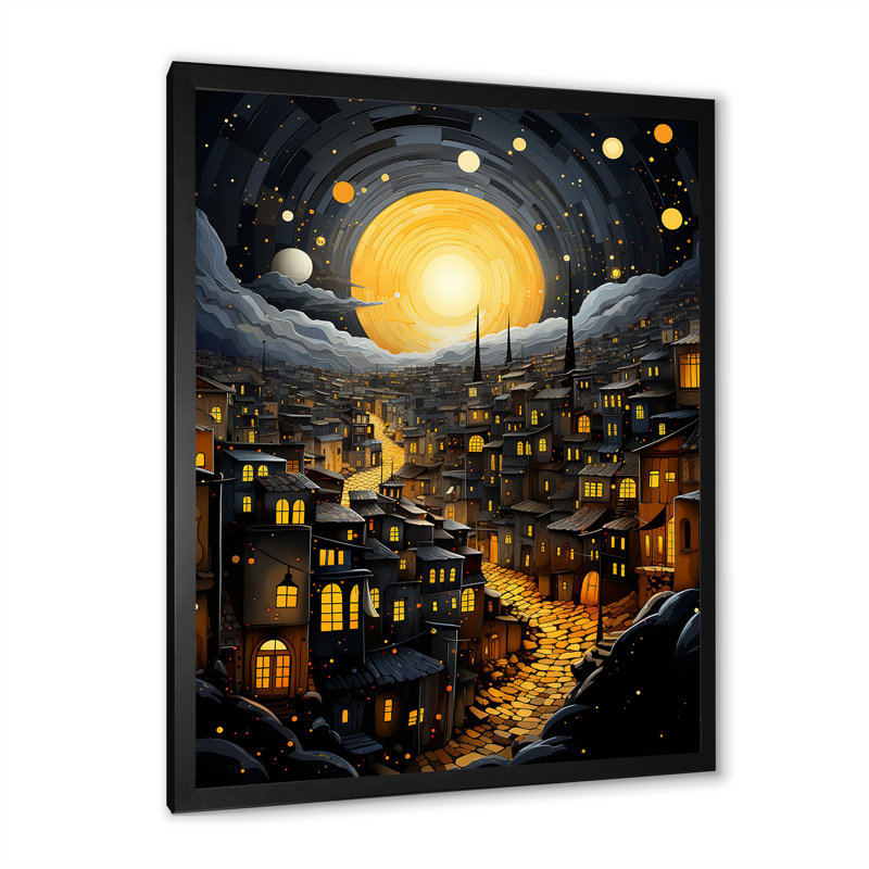 «La nuit de Laylat Al 2», art mural, Cadre photo noir, H 20 po x l 12 po x P 1 po