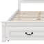 Base de lit plateforme avec 2 tiroirs de rangement, lumières DEL intégrées et station de charge USB-2127884824