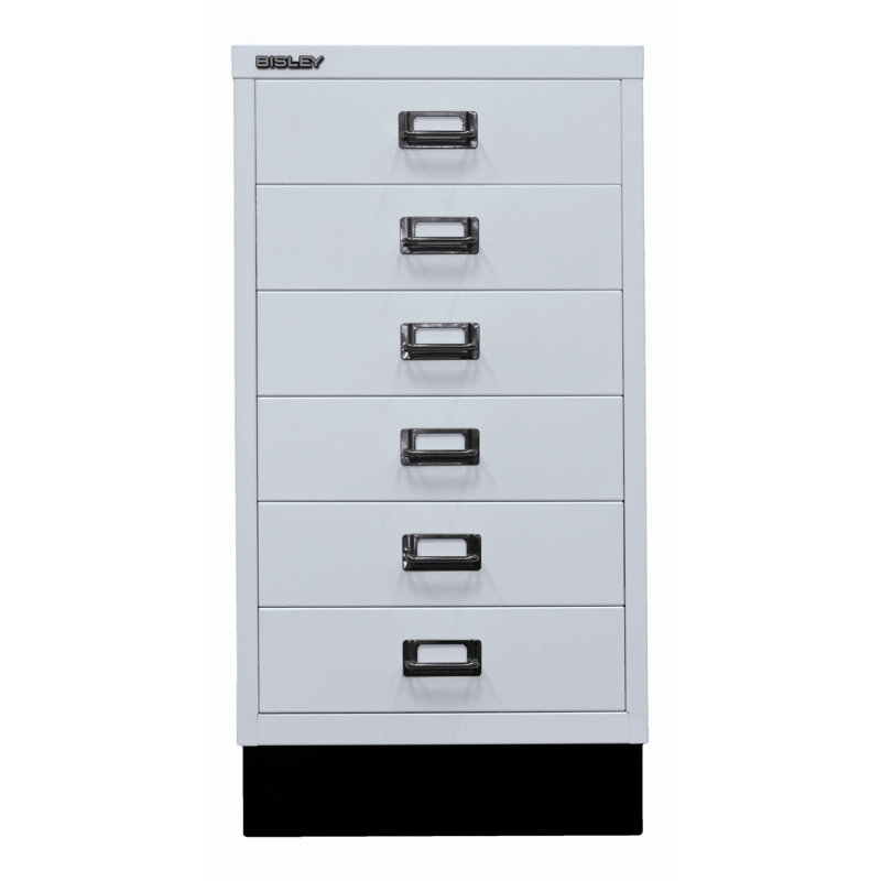 39er 34.9cm Wide 6 -Drawer File Cabinet, Light grey