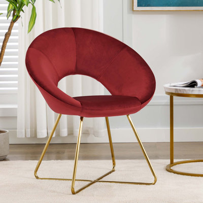 Zed 68cm Wide Velvet Papasan Chair