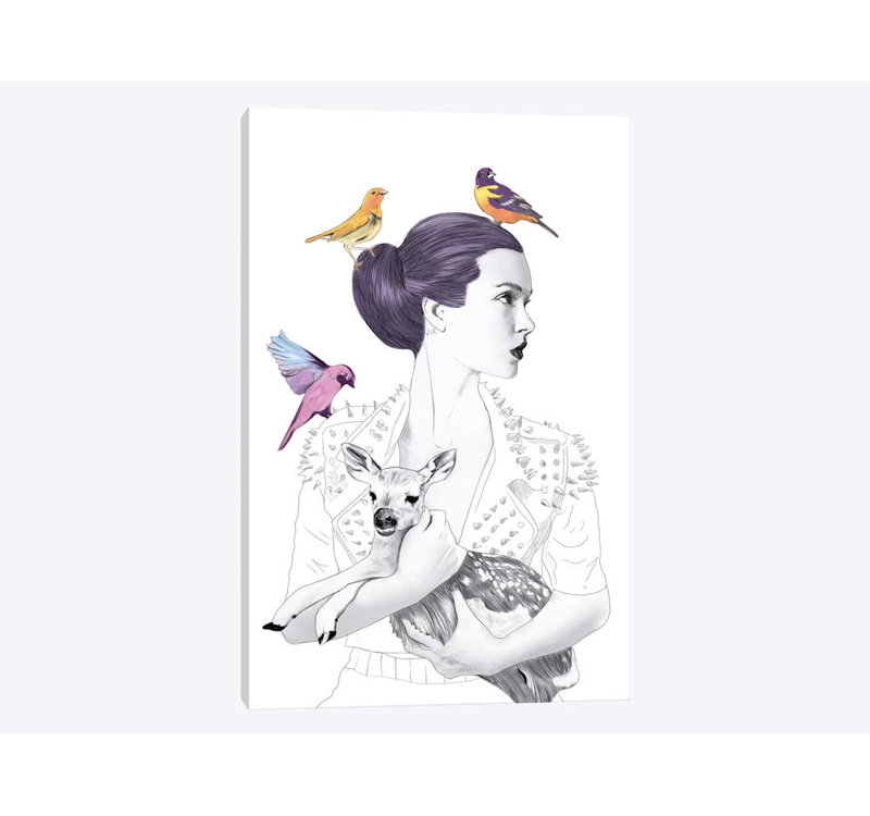 « princess pike », impression sur toile tendue, H 40 po x l 26 po x P 1,5 po, Pas de tapis, Toile tendue