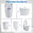 Smart Toilet With Bidet Wash Auto Sensor Flush Kick Flush Heated Seat Warm Wash(remote Included)