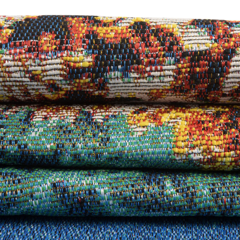 Tapis d'extérieur Ayton de couleur bleu océan