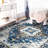 Vintage Patterned Distressed Rectangular Pearl Pile Area Rug-852880271
