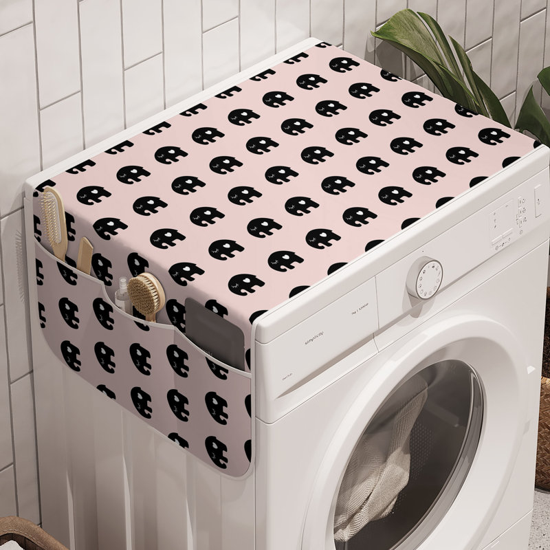 Machine à laver East Urban Home - paquet de 2 - blanc, rose et noir 47 po x 18,5 po
