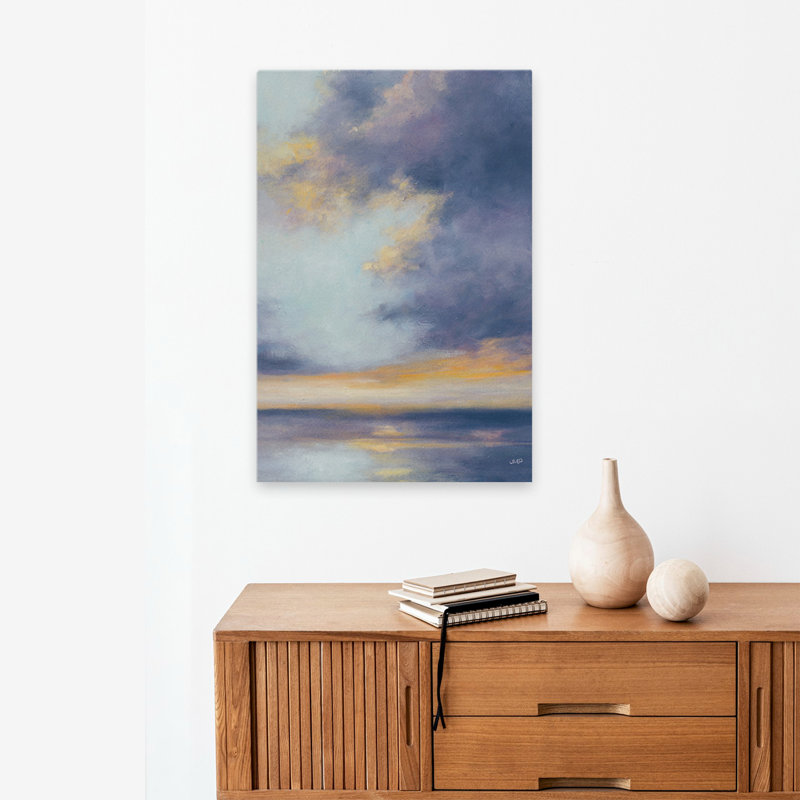 Contemporain et plage de lumière de l'aube, H 24 po x l 16 po