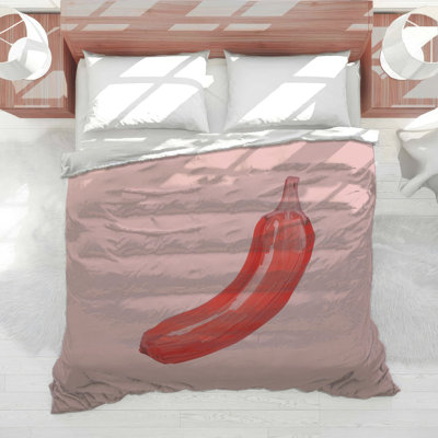 Red Banana Illustration Comforter