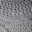 Repose-pieds moderne gris en tricot tissé pour espace de lecture - l 20 po x P 14 po, sans assemblage