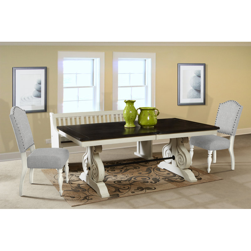 Villepinte Solid Wood Bench