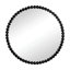 Miroir circulaire avec cadre perlé en métal