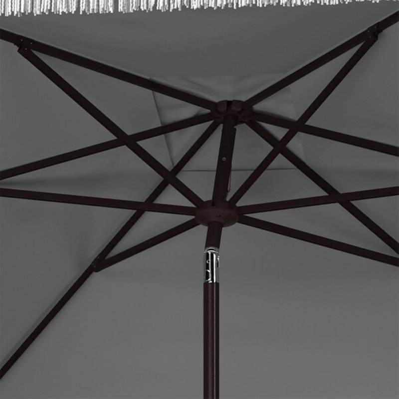 Parasol de marché carré 7,5 pi Lincoln, gris