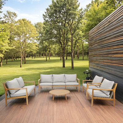 5 Piece Sofa Seating Group With Cushions