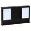 Armoire à pharmacie murale 60 po avec portes à double miroir, tablettes réglables, rangement ouvert, charnières à fermeture en douceur 60 po-129865263