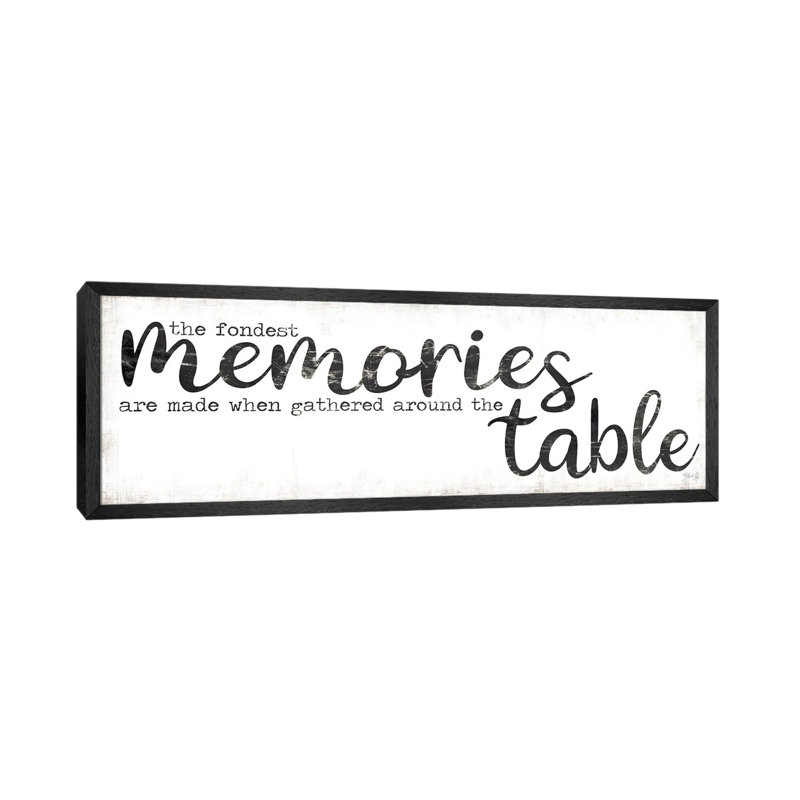 The Fondest Memories by Marla Rae - Panoramic Print on Canvas, 30.48 cm H x 91.44 cm W, Black Floater Frame