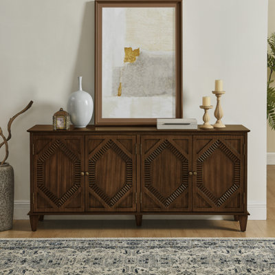 Buffet 65,2 "en bois rétro avec rangement