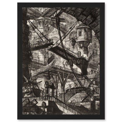 Giovanni Battista Piranesi Drawbridge Plate 7 Etching 1 Piece Single Picture Frame Wall Art