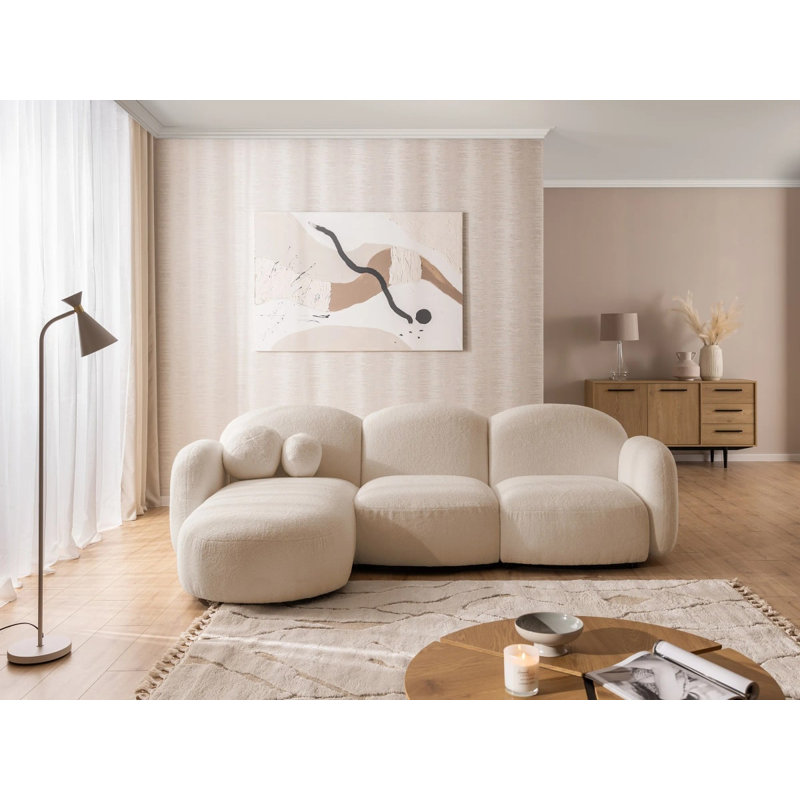 Nuvola Sectional, Left-Hand Facing, Light Beige