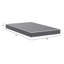 Matelas en mousse haute densité imperméable de 6 pouces avec tissu matelassé à losanges bleu marine pour un sommeil frais (tailles simples)-1902775885