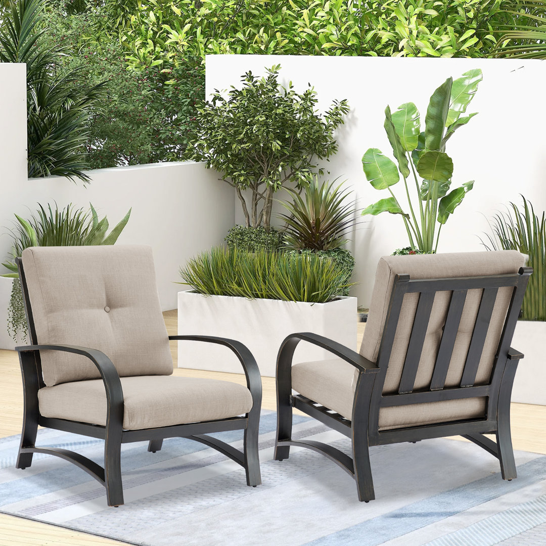 Chamber Club Patio Chairs with Sunbrella® Cushions Peak Home Furnishings
