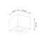 Leo Concrete Flush Mounted Sconce