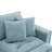 L-Shaped Reversible Sectional Couch Set With Free Pillows-196243931