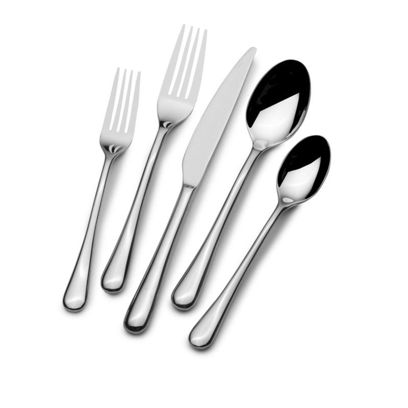 Mikasa Aster 20 Piece Flatware Set, Service For 4, 18/0 Stainless Steel