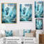 Art mural sur toile Teal Glacier Crystalline Wonderland II - Paysage et nature-1241363139-1241363138