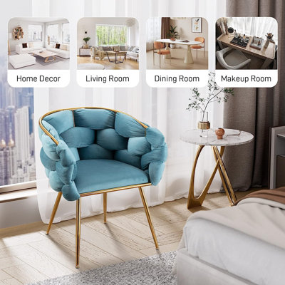 Fauteuil en velours de 28,7 po de largeur Emigdio
