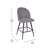 Alita Upholstered Counter Stool with Steel Frame-88697065-88697061