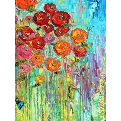 Art sur toile, coquelicots