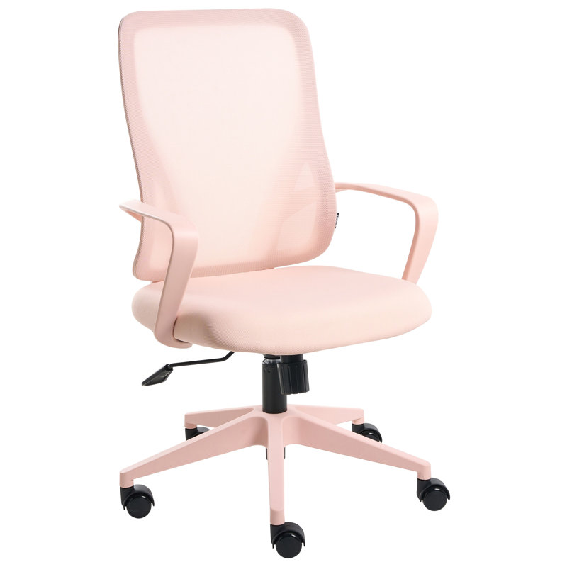 Mesh Office Chair, Pink, Pink