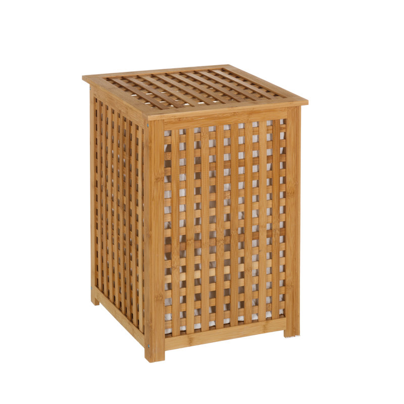 Bamboo Cabinet Laundry Hamper