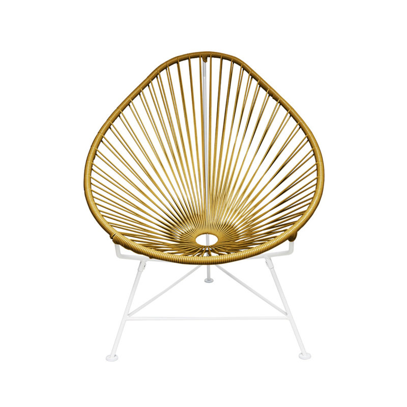 Chaise de jardin, Doré / Blanc