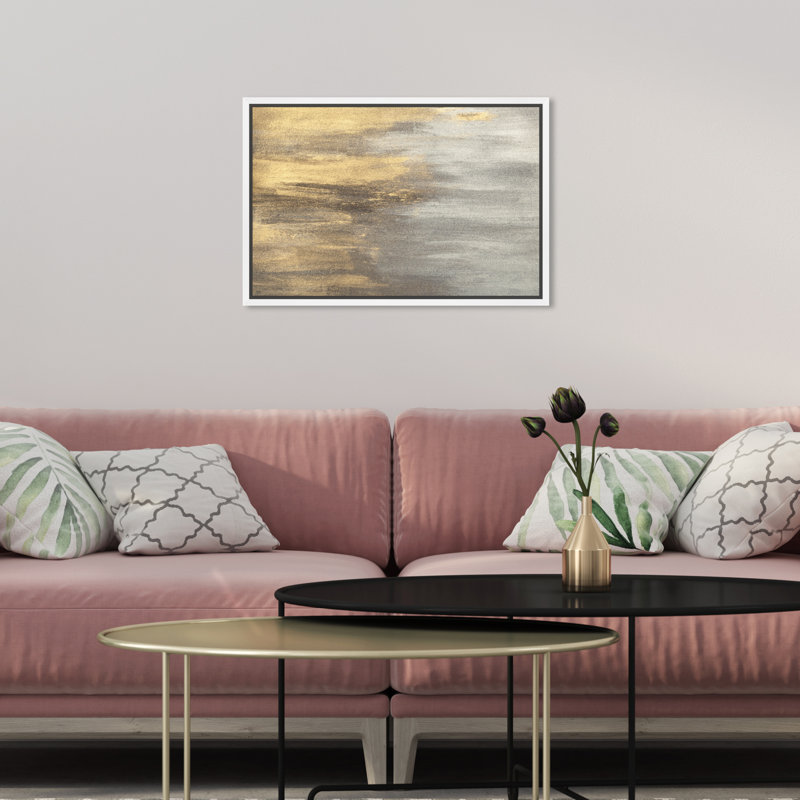 Into the Night - peinture à cadre flottant, H 10 po x l 15 po, Toile avec cadre blanc