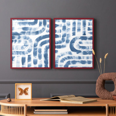 Impression encadrée Dye Maze I-Premium - prêt à être accroché - aucun clou requis - aucun clou requis