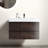 36" Bathroom Vanity With Walnut - Sink, Max Storage, Silent Smooth, No Handle, Contemporary Style Storage Space, Handle-94343195-94343199