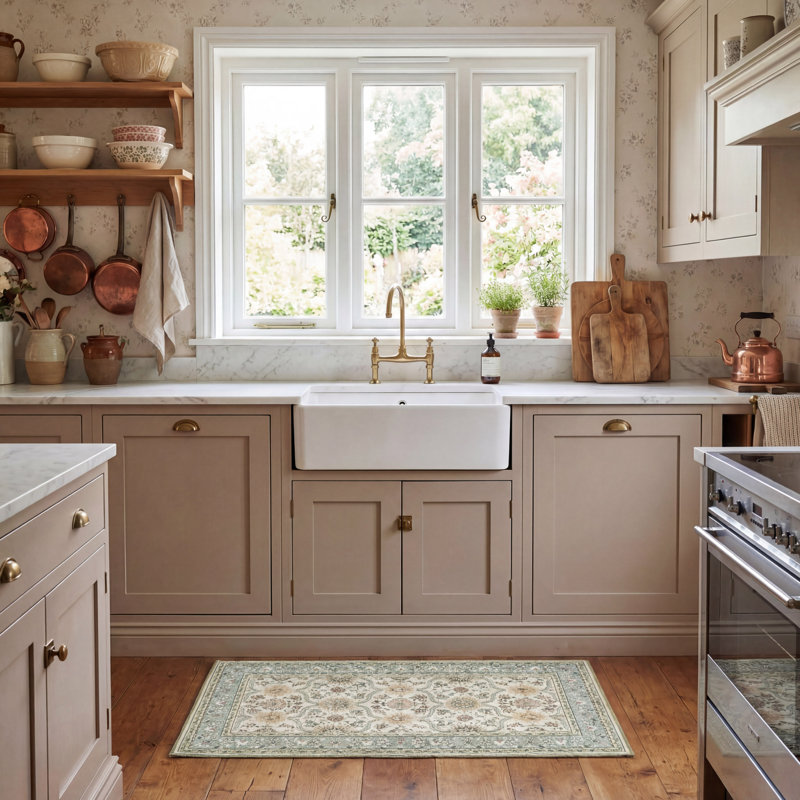 Laura Ashley Lambrook Imagine Printed Chenille Rugs Set