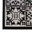 Tapis intérieur / extérieur noir et blanc Minvydas Aloha-866982931