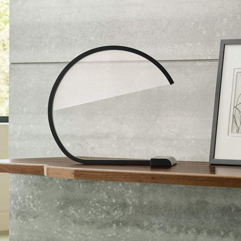 Karla LED Table Lamp, Natural Brass