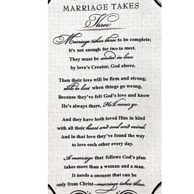 THROW MARRIAGE TAKES THREE  BLK/NAT 