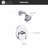 Stilleto Collection Shower Trim Only: 3-Function 4" Round Shower Head, Single Handle Set & Rough-in Valve Included - Oil Rubbed Bronze-36865917