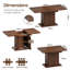 158 cm Extendable Dining Table-1815261382