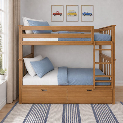 Lit superposé standard en bois massif Absecon