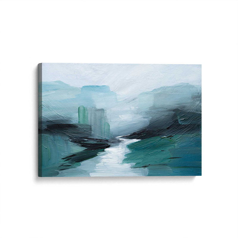 «Where the water plombs II», toile tendue, H 12 po x l 18 po