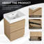 Meuble-lavabo 24 po avec lavabo simple et tiroir double 24 po